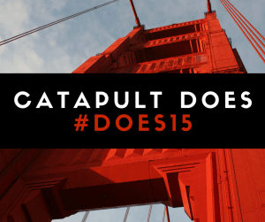 Prepare images ahead of time if you have certain messages you know you want to convey throughout an event. I created this image for my agency's blog post on its involvement in the conference. 